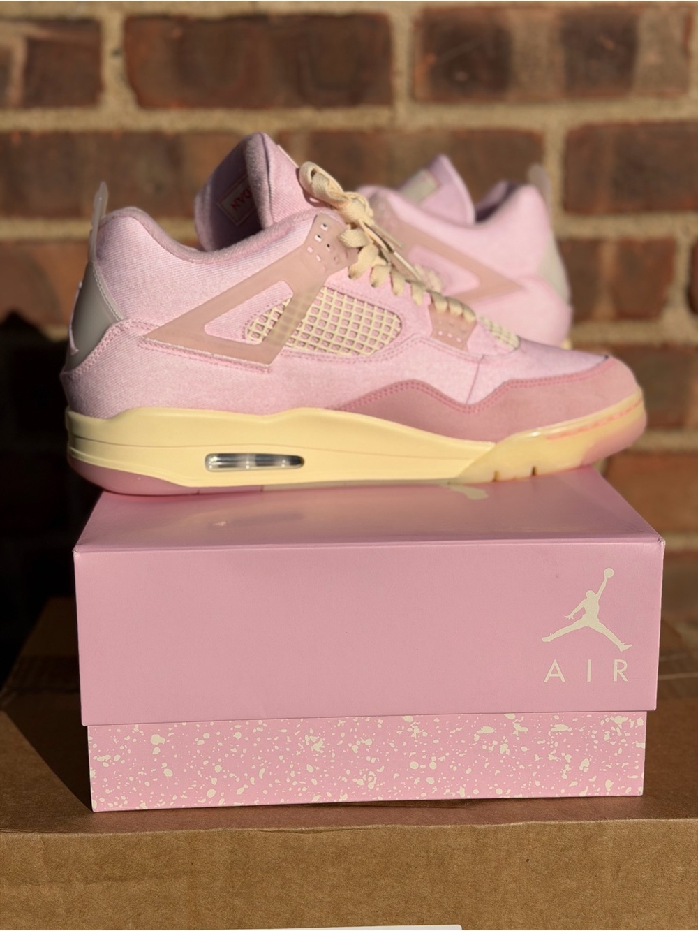 Air jordan retro 4 pearl pink and iced out carmine size 12.5 - Picture 15 of 15